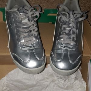 Roma Puma Silver and White